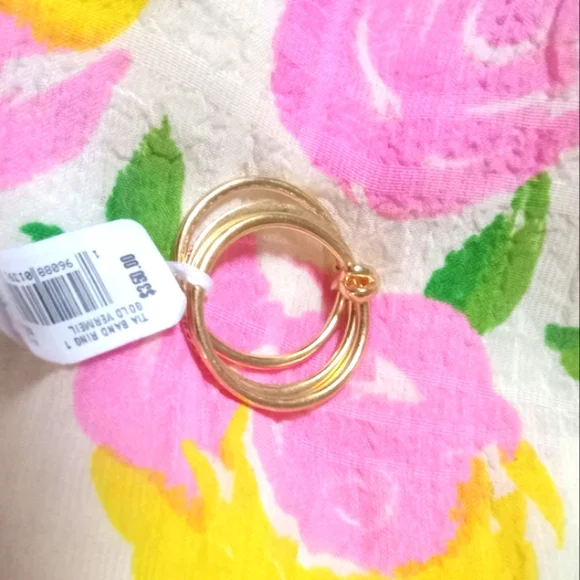 Kendra Scott 'Tia Band' 18k Gold Vermeil Ring